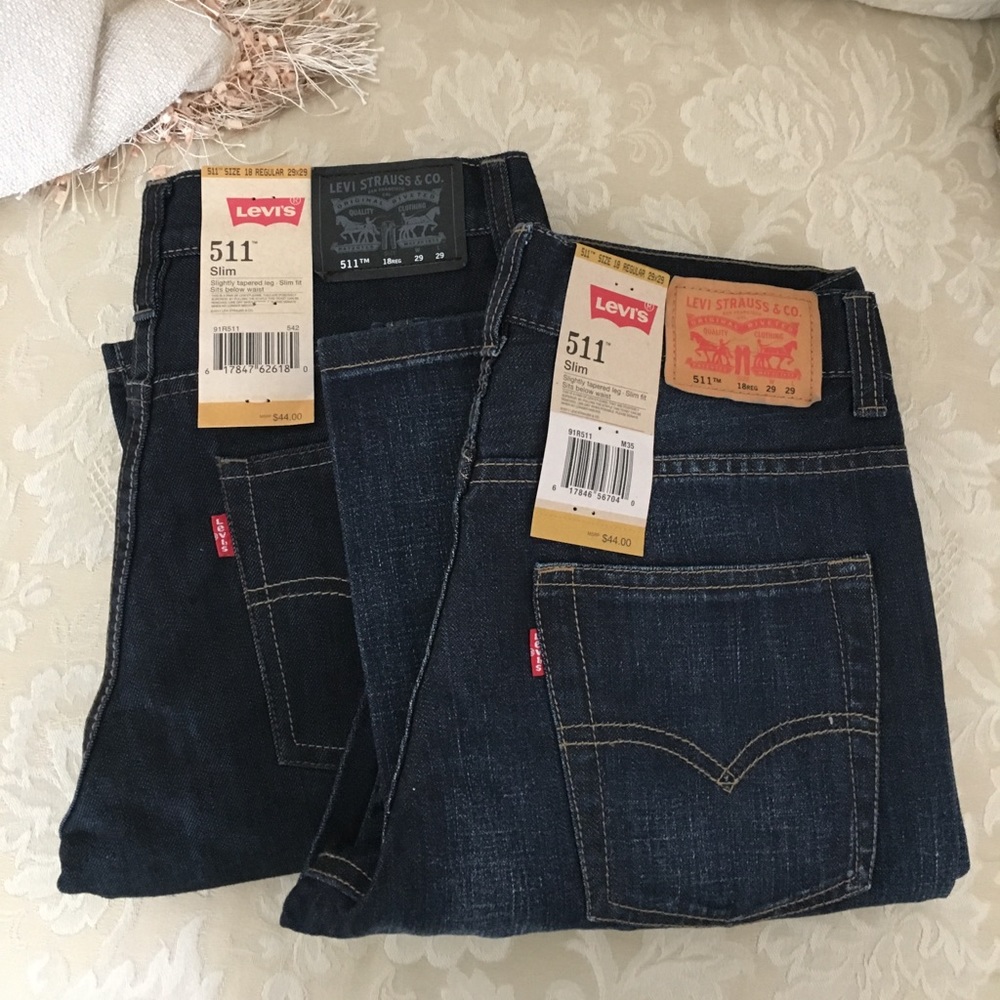 Two pair of young men’s Levi’s 511 size 18